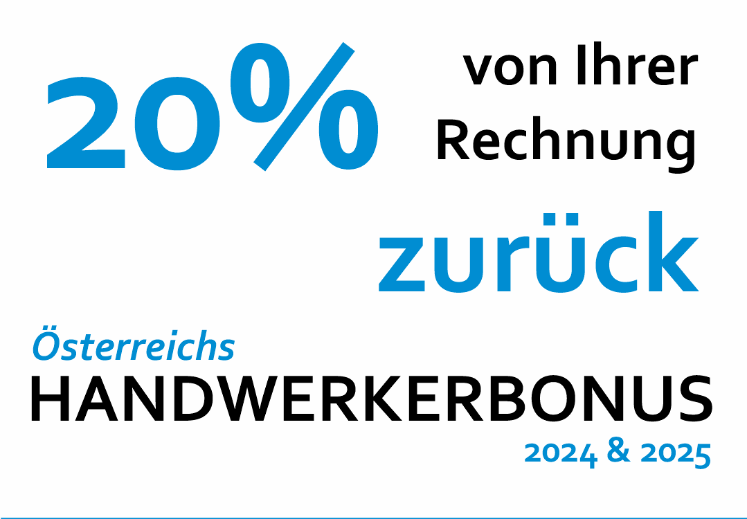 20% von Ihrer Rechnung zurück, Österreichs Handwerkerbonus